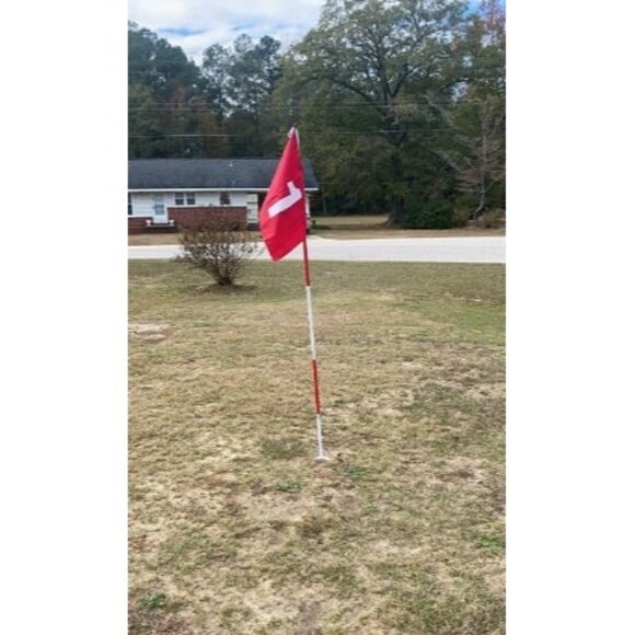 1 Pack Golf Flagstick 6ft, Portable Five-Section Design for Backyard Practice - Picture 1 of 1
